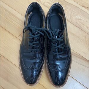 UNISEX PRADA classic patented leather espadrille lace up shoes 6.5